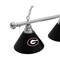 Holland Bar Stool Co Georgia "G" 3 Shade Billiard Light, Chrome Fixture BL3CHGA-G - alternate 7