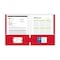 C-Line Products 8-1/2" x 11" Assorted Two-Pocket Paper Portfolio Folder, 100EA/+DS 05300-DS - alternate 7