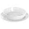 Gibson Home Nobella 14 Piece Fine Ceramic Dinnerware Set in White 136592.14 - alternate 7