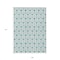 Homeroots 9' X 12' Teal Blue And Ivory Geometric Washable Indoor Outdoor Area Rug 595779 - alternate 9