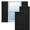 Ekena Millwork True Fit PVC, Three Board Framed Board-n-Batten Shutters, Black, 16 1/8W x 42H, PR TFP101BF16X042BL - alternate 1