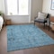 Homeroots 5' X 8' Sky Blue And Gray Oriental Washable Indoor Outdoor Area Rug 582063 - alternate 7