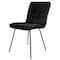 Elama 2 Piece Velvet Tufted Accent Chairs in Black with Black Metal Legs ELM-708-1-BLK - alternate 7