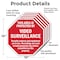 Signmission This Area Is Protected by Video Sur, 10 inch X 10 inch, Aluminum Metal Signs, 5PK OC-A-5Pack-10-316 - alternate 6