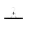 Nahanco 10in Black Non Slip Metal Skirt/Pant Hanger w/ Rubberized Clamp, 50PK CP200 - alternate 5