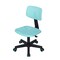 Homeroots Turquoise and Black Adjustable Height Swivel Rolling Office Chair 568079 - alternate 7