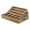 Homeroots 19in Brown Rectangular Wood Handmade Tray With Handles 483316 - alternate 8