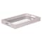 Homeroots 16in White Shagreen and Mirror Tray 401786 - alternate 6