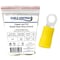 Kable Kontrol Copper and PVC Butted Seam Ring Terminal, 12-10 AWG, Stud Size # 10, Yellow, 100 Pcs, 100PK RTPVC-1210-10-YL - alternate 1