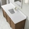 James Martin Vanities Brittany 60" Sgl Vanity, Pecan w/ Sgl Hole 3 CM White Zeus Silestone Top and Matching Backsplash 655-V60S-PCN-1WZ - alternate 9