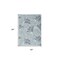 Homeroots 5' X 7' Navy Blue Ivory And Blue Palm Leaf Indoor Outdoor Area Rug 552506 - alternate 5