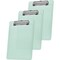 Acrimet Clipboard Memo Size A5 Low Profile Clip (Plastic) (Clear Green Color), 3PK 137B.4 - alternate 1