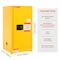 Vevor 16 Gal Capacity Flammable Storage Cabinet for Flammable Liquids SS-889 - alternate 8