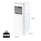 Aeric 5,500 BTU SACC 9,000 BTU ASHRAE Portable Air Conditioner AERP051AW - alternate 16