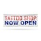 Signmission Tattoo Shop Now Open, 36 Inch x 96 Inch, Vinyl Banner B-96-30881 - alternate 1