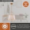 Vaxcel Marion 1-Light Mystic Gold Mid-Century Modern Pendant with White Fabric Shade P0435 - alternate 5
