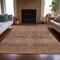 Homeroots 8' X 10' Khaki And Beige Geometric Washable Indoor Outdoor Area Rug 630504 - alternate 6