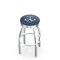 Holland Bar Stool Co 25" Chrome US Naval Academy NAVY Swivel Bar Stool, Accent Ring L8C3C25USNavA - alternate 1