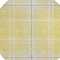 Homeroots 8' Yellow Black And Ivory Round Plaid Washable Indoor Outdoor Area Rug 596371 - alternate 5