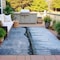Homeroots 8' X 10' Blue And Charcoal Abstract Washable Indoor Outdoor Area Rug 630468 - alternate 6