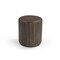 Homeroots 23" Brown Distressed Solid Wood Round Scalloped Drum End Table 565312 - alternate 9