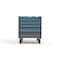 Strong Hold 5 drawer cabinet - (1x 2in, 2x 3in, 1x 5in, 1x 7in) - Blue accents - Electronic Lock S3036-PCRAS-0501FS - alternate 1