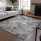 Homeroots 10' X 14' Gray Charcoal And Ivory Abstract Washable Indoor Outdoor Area Rug 577672 - alternate 9