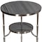 Homeroots 22" Nickel Marble And Iron Round End Table 488549 - alternate 5
