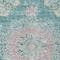 Homeroots 3' X 5' Teal Blue Floral Medallion Washable Indoor Outdoor Area Rug 607854 - alternate 8