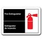 Signmission Fire Extinguisher Bilingual 7inx10in Plastic Safety ansi osha, ANSI-710 Fire Extinguisher Bilingual ANSI-710 Fire Extinguisher Bilingual - alternate 7