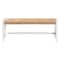 Bali & Pari Prita Paper Loom Bench with Mahogany Wood Frame, White 264-14460-ZORO - alternate 4