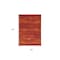 Homeroots 5' X 7' Red And Orange Abstract Indoor Outdoor Area Rug 545545 - alternate 8