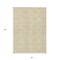 Homeroots 3' X 5' Wheat And Ivory Geometric Washable Indoor Outdoor Area Rug 594887 - alternate 9