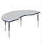 Correll Kidney TFL Activity Table, 72 in W, 36 in L, 19 in to 29 in H, Particleboard, Gray Granite A3672TF-KID-15-09-37 - alternate 1