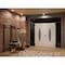 Vdomdoors Front Exterior Prehung Aluminum Double Doors Ronex1277 Black Enamel 2 Sidelights and Top Transom RONEX1277DEXD-BLK-W12+72+12xH96+16-LH-O - alternate 3