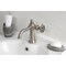 Kingston Brass One-Handle Single-Hole Bathroom Faucet with Knurled Handle and Push Pop-Up Drain, Brushed Nickel KS3548RKZ - alternate 4