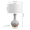 Jonathan Y Brussels 27" Contemporary Transitional Ceramic/Metal LED Table Lamp, Gray/Brass JYL6208B - alternate 12