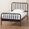 Baxton Studio Lucera Mid-Century Black Twin Size Bobbin Bed 257-14012-ZORO - alternate 8