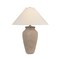 Troy Lighting Vessel 1 Light Table Lamp in Patina Brass and Ceramic Textural Umber Finish PTL1729-PBR/CTU - alternate 1