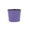 Homeroots 7in Navy Blue Recycled Plastic Indoor Outdoor Round Pot Planter 488214 - alternate 1