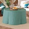 Bali & Pari Palm Bohemian Seafoam Green Scalloped Rattan Coffee Table 256-14106-ZORO - alternate 7
