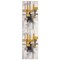 World Rug Gallery Contemporary Modern Abstract Runner Rug 2 ft 7 in x 8 ft Gold 950GOLD27X8 - alternate 4