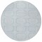 Homeroots 8' Sky Blue And Ivory Round Geometric Washable Indoor Outdoor Area Rug 610855 - alternate 8