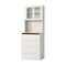Homeroots 19" White Wood Lighted Four Drawer Dresser 714267 - alternate 5