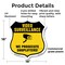 Signmission Video Surveillance Shield Sign We Prosec, 18 Inch X 18 Inch, Plastic Sign SHI-P-18-471 - alternate 4