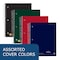 Roaring Spring Case of 5 Subject Wirebound Notebooks, 11"x8.5", 200 sht, Saranac cover, Asstd. Colors, College Rule, PK12 11197cs - alternate 6