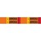 Brady LIQ AMMONIA HIGH Pipe Marker, 1.125in H x 7in W, Card of 4 Each, Fits Pipes .75in Thru 2.375in, 4PK 145924 - alternate 1