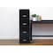 Space Solutions 14.25 in W 4 Drawer Vertical File Cabinet, Black 21618 - alternate 14