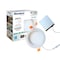 Bulbrite 6" Canless 4000K, 75w Equivalent, New Construction Integrated LED Recessed Light Kit Metal JBOX, 2PK 861671 - alternate 8