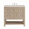 James Martin Vanities Breckenridge 36" Single Vanity, Whitewashed Oak, w/ 3 CM Siberian Silestone Top 330-V36-WWO-3SFR - alternate 1